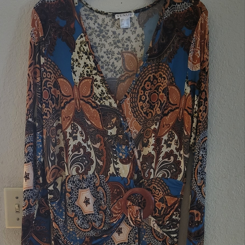 Boho Printed Hankerchief Dress